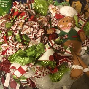 Christmas Gingerbread Wreath